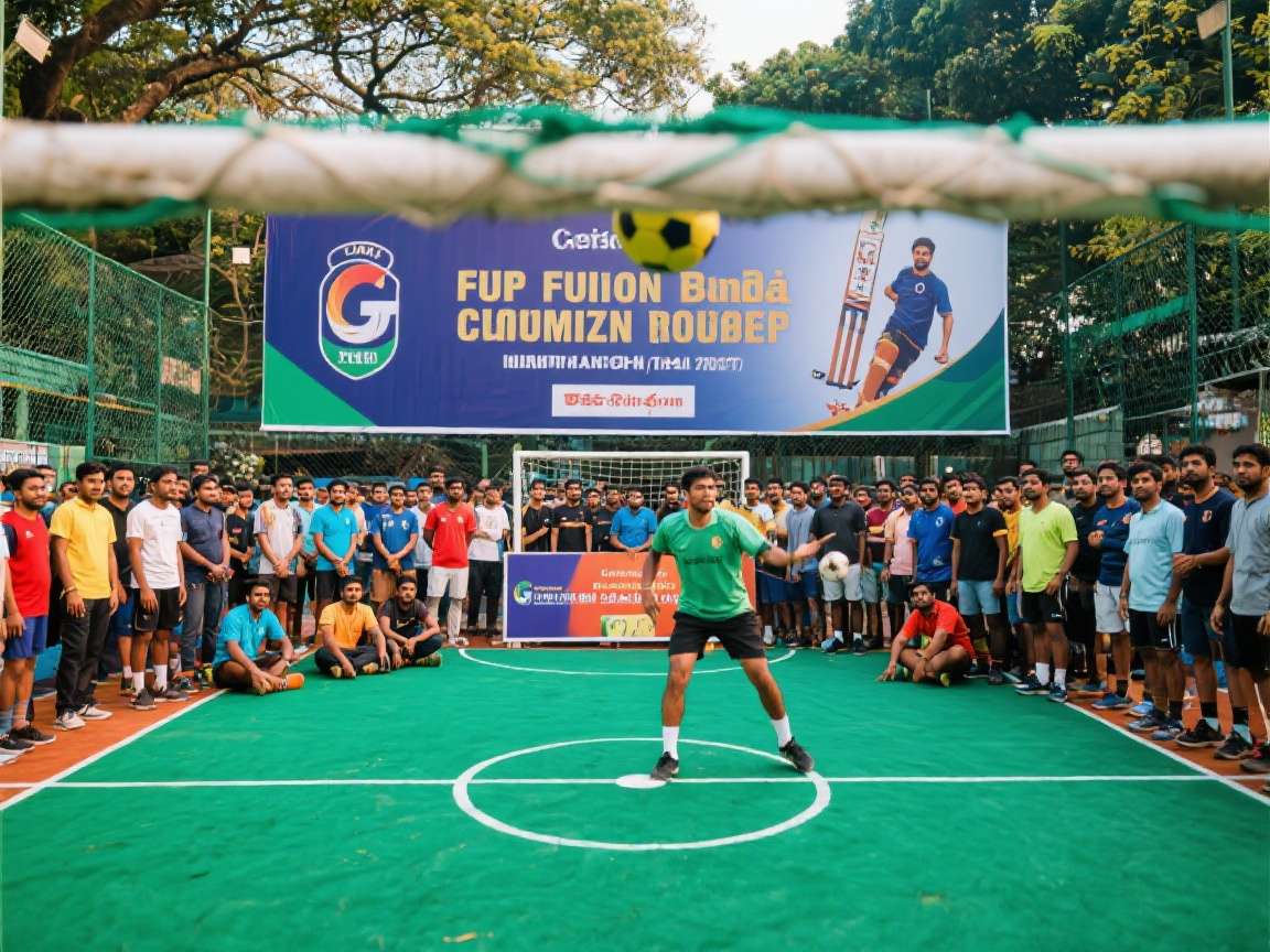 Cricket Handball Fusion India community meetup Cricket Handball Fusion India community meetup in Mumbai with players gathered for a tournament